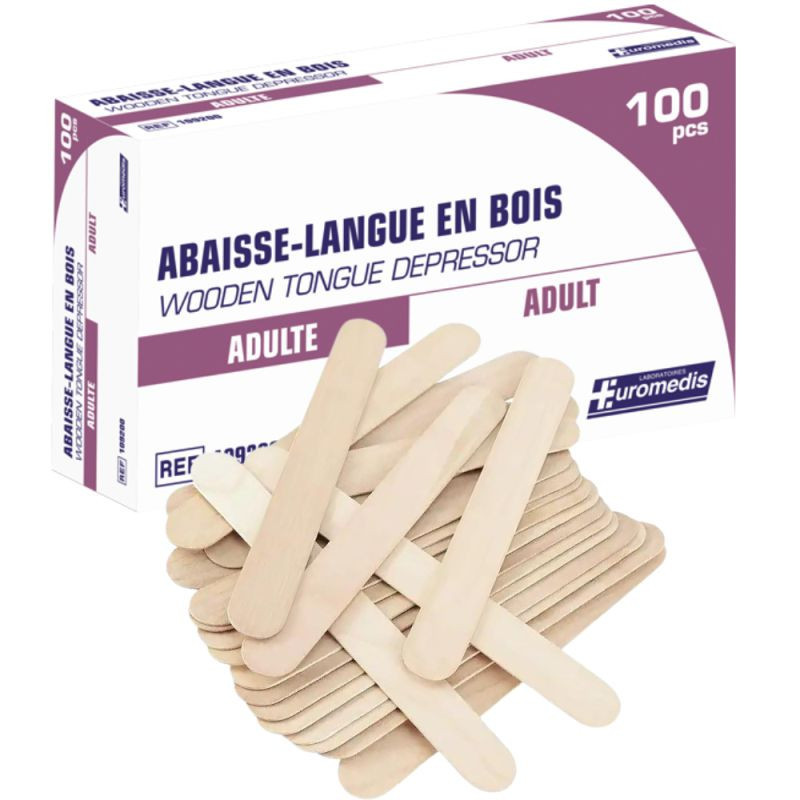 ABAISSE-LANGUE EN BOIS EUROMEDIS