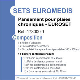 SET DE PANSEMENT POUR PLAIES CHRONIQUES EUROSET